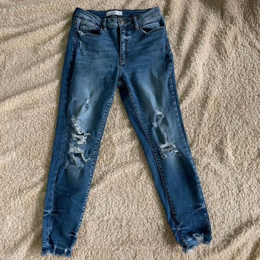 Womens KanCan Signature High Rise Ankle Skinny Jean Size 28
